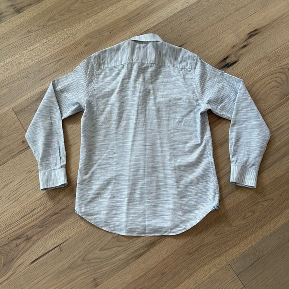 Robert Graham Mens Tailored Fit Blue Gray Button Down Casual Shirt Size Large - Picture 5 of 12